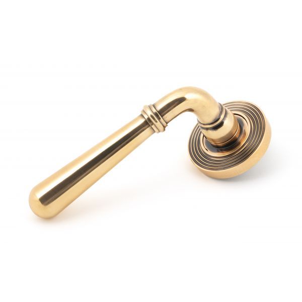 From the Anvil Newbury Door Handle on Beehive Rose - Pair