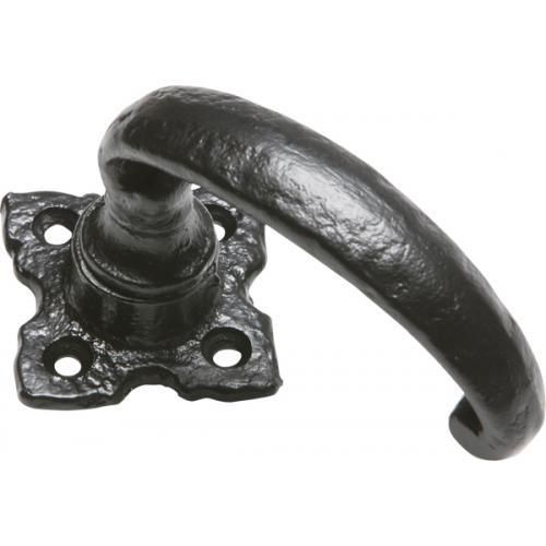 Kirkpatrick Door Handle On Rose 2471 - Black Antique