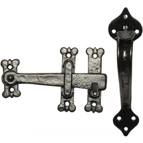 Kirkpatrick Traditional Thumb Latch - Black Antique - 203mm