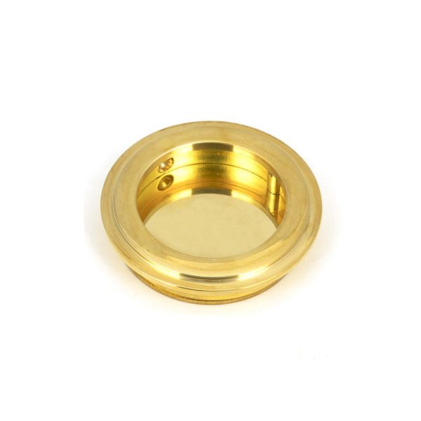 From The Anvil Art Deco Round Flush Pull