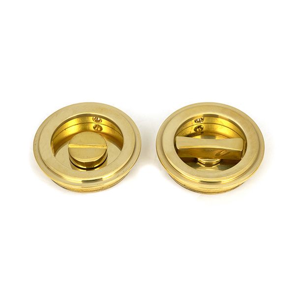 From The Anvil Art Deco Round Privacy Flush Pull
