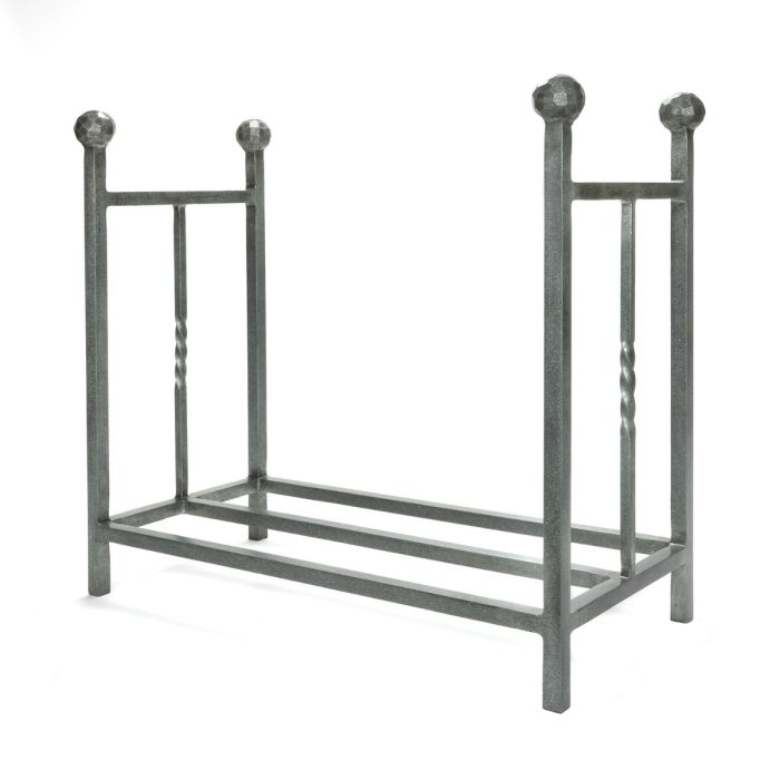 From The Anvil - Rectangular Log Holder - Pewter Patina