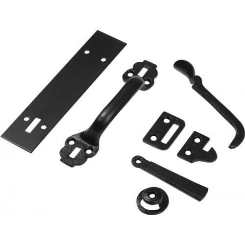 Kirkpatrick Traditional Smooth Thumb Latch - Black Antique Smooth - 8