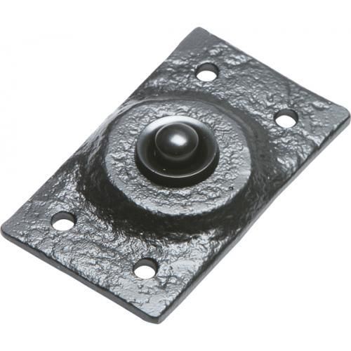 Kirkpatrick Rectangle Bell Push - Black Antique