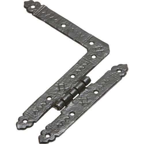 Kirkpatrick Ornate Hl Hinge - Black Antique - 7 Inch