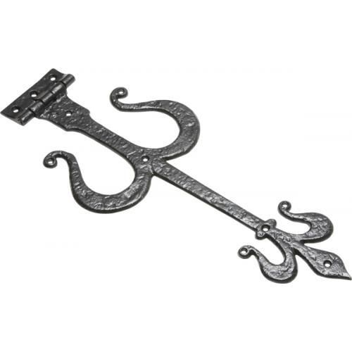 Kirkpatrick Fleur De Lys T Hinge - Black Antique - 20 Inch