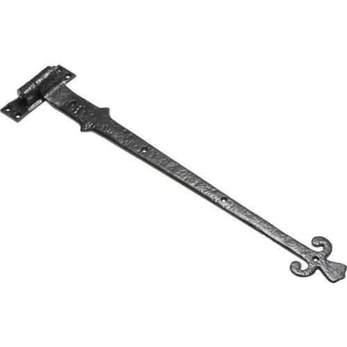 Kirkpatrick Heavy Strap Hinge - Black Antique - 26 Inch