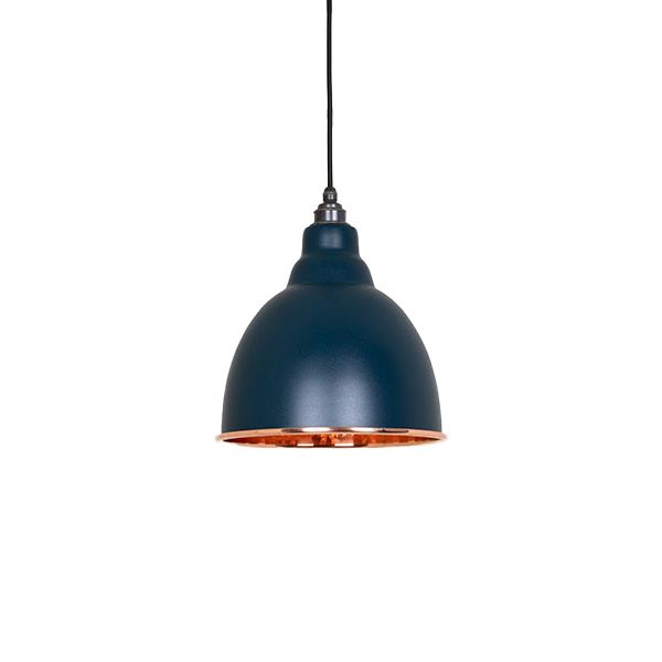 From The Anvil - Hammered Copper Brindley Pendant - Dusk
