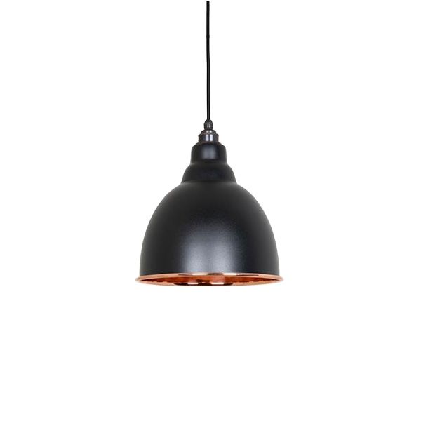 From The Anvil - Smooth Copper Brindley Pendant - Elan Black