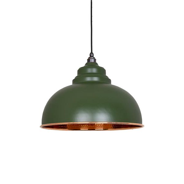 From The Anvil - Hammered Copper Harborne Pendant - Heath