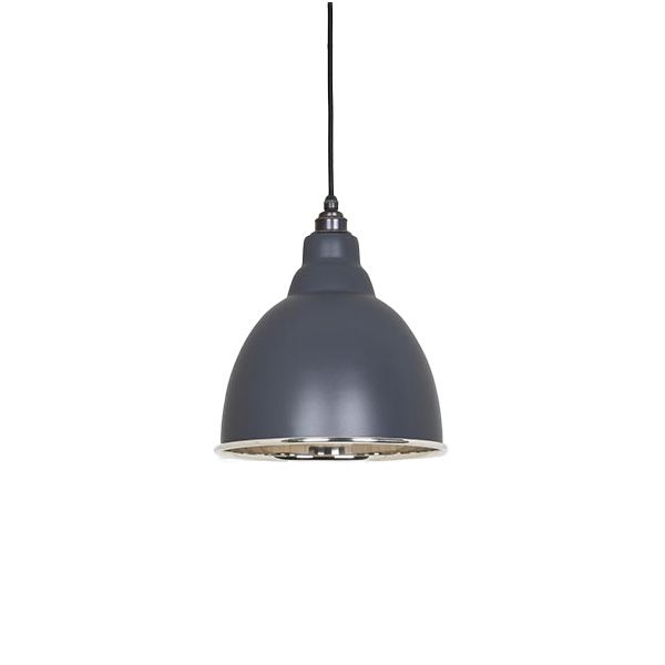 From The Anvil - Smooth Nickel Brindley Pendant - Slate