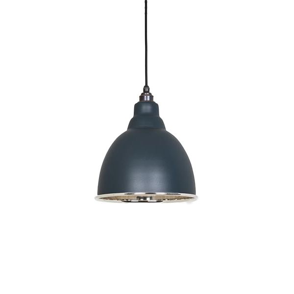 From The Anvil - Smooth Nickel Brindley Pendant - Soot