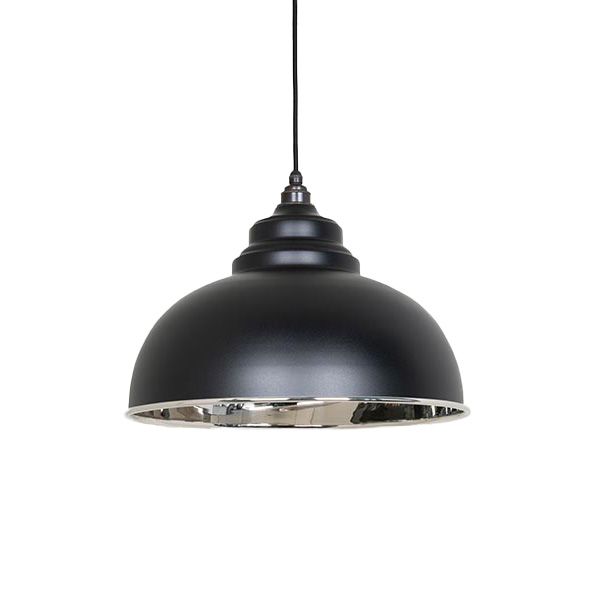 From The Anvil - Smooth Nickel Harborne Pendant - Elan Black