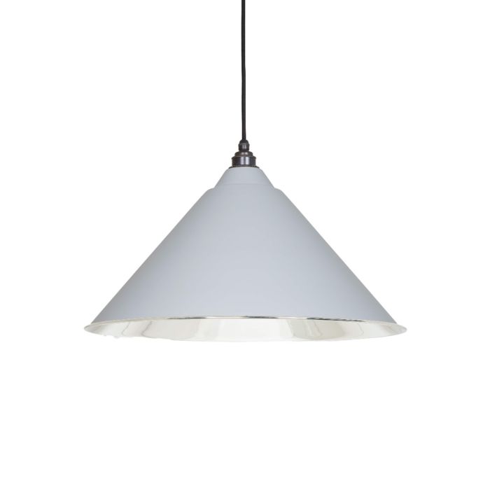 From The Anvil - Smooth Nickel Hockley Pendant - Birch