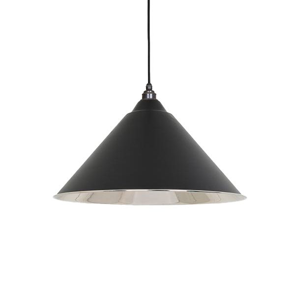 From The Anvil - Smooth Nickel Hockley Pendant - Elan Black