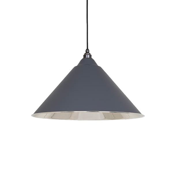 From The Anvil - Smooth Nickel Hockley Pendant - Slate