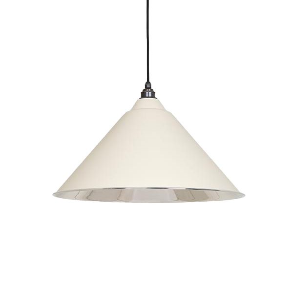 From The Anvil - Smooth Nickel Hockley Pendant - Teasel