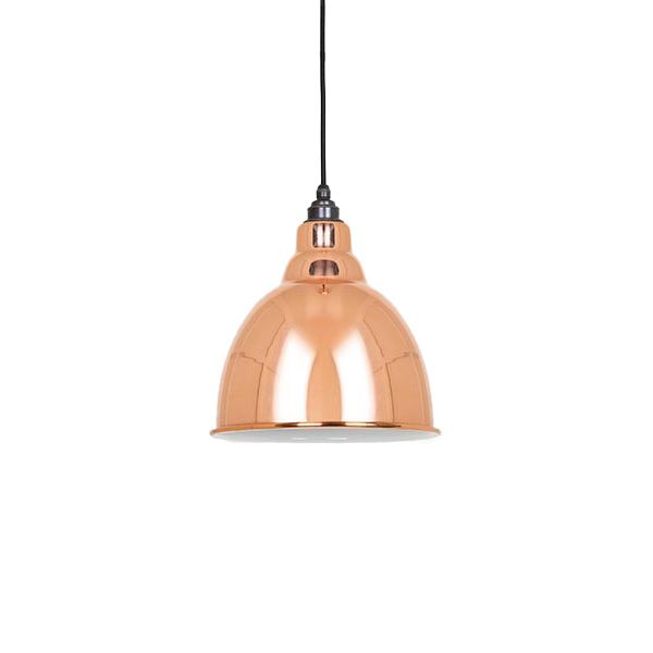 From The Anvil - White Gloss Brindley Pendant - Copper