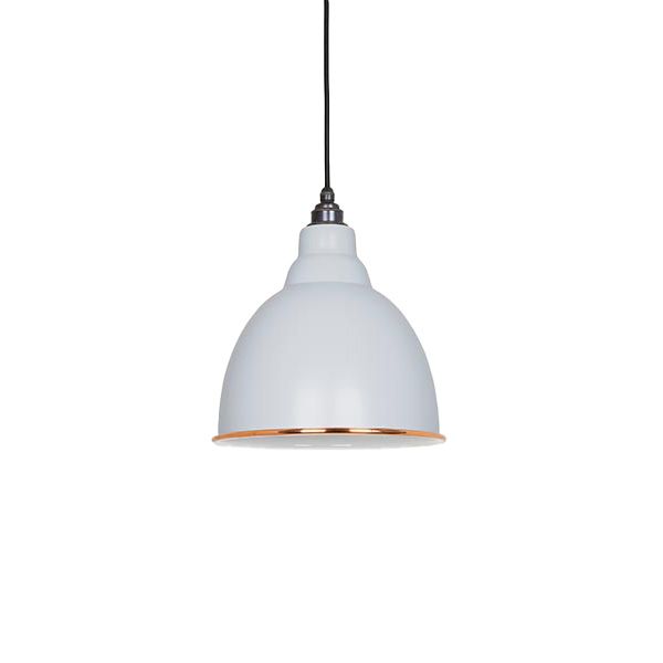 From The Anvil - White Gloss Brindley Pendant - Birch