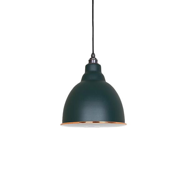 From The Anvil - White Gloss Brindley Pendant - Dingle