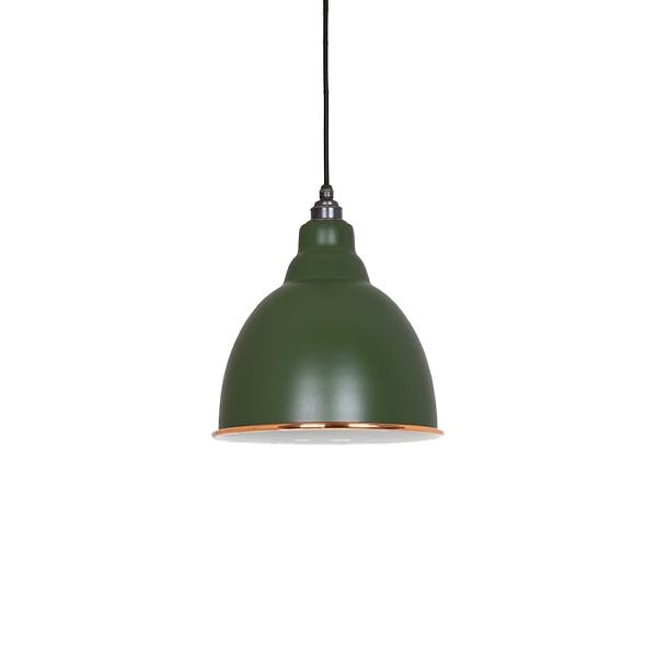 From The Anvil - White Gloss Brindley Pendant - Heath