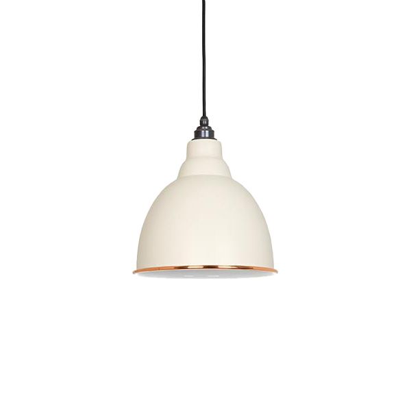 From The Anvil - White Gloss Brindley Pendant - Teasel