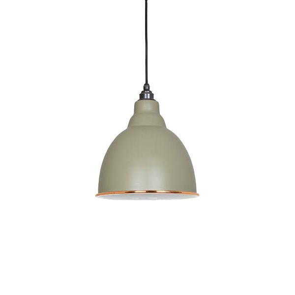 From The Anvil - White Gloss Brindley Pendant - Tump