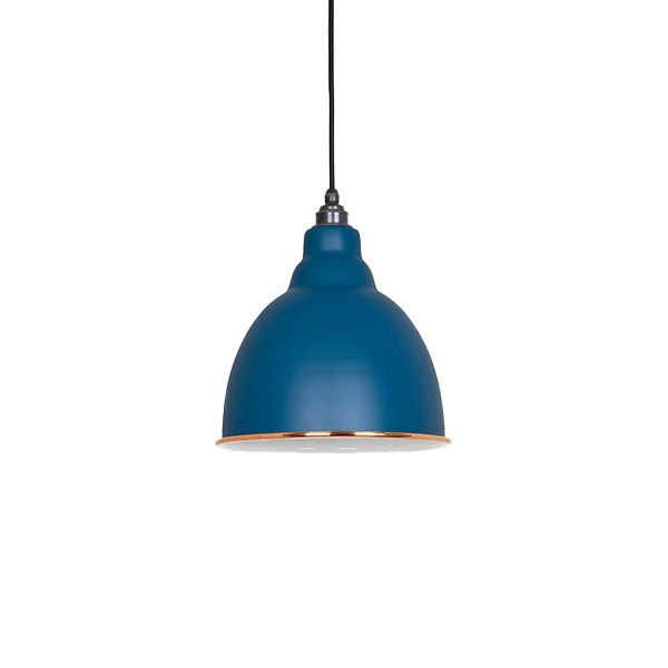 From The Anvil - White Gloss Brindley Pendant - Upstream