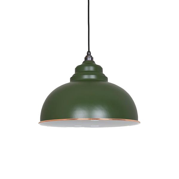 From The Anvil - White Gloss Harborne Pendant - Heath