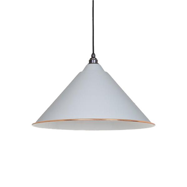 From The Anvil - White Gloss Hockley Pendant - Birch