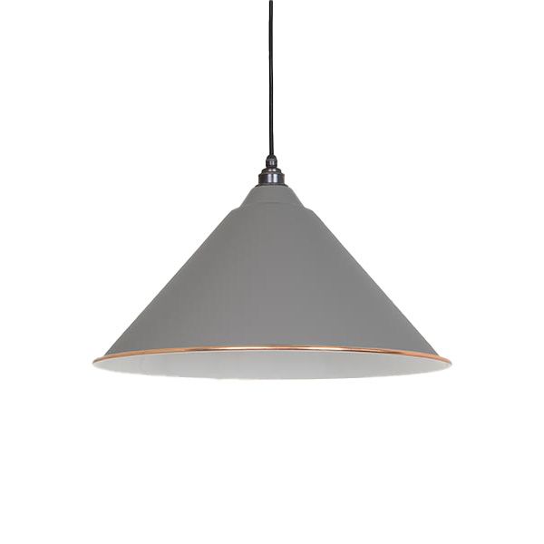 From The Anvil - White Gloss Hockley Pendant - Bluff