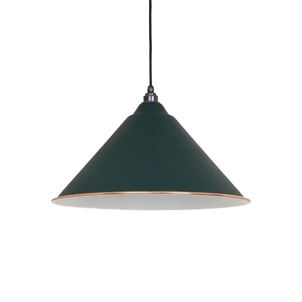 From The Anvil - White Gloss Hockley Pendant - Dingle
