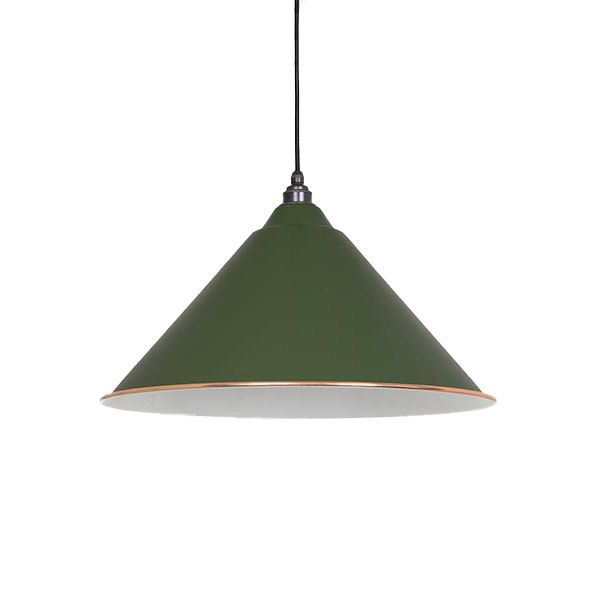 From The Anvil - White Gloss Hockley Pendant - Heath