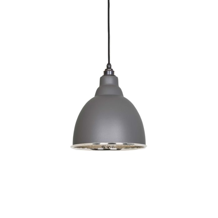 From The Anvil - Hammered Nickel Brindley Pendant - Bluff