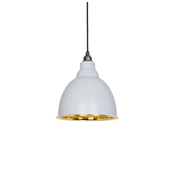 From The Anvil - Smooth Brass Brindley Pendant - Birch