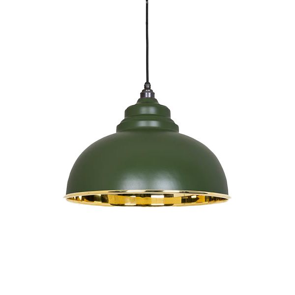 From The Anvil - Smooth Brass Harborne Pendant - Heath