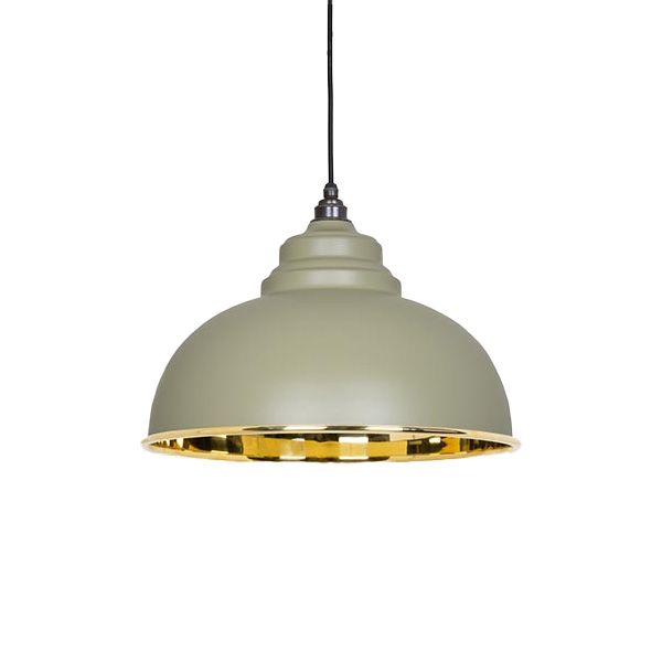From The Anvil - Smooth Brass Harborne Pendant - Tump