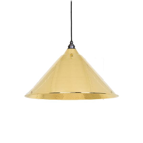 From The Anvil - Hockley Pendant - Hammered Brass