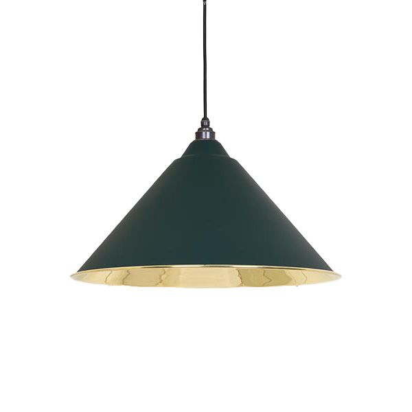 From The Anvil - Smooth Brass Hockley Pendant - Dingle