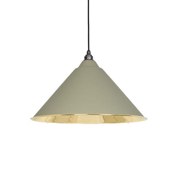 From The Anvil - Smooth Brass Hockley Pendant - Tump