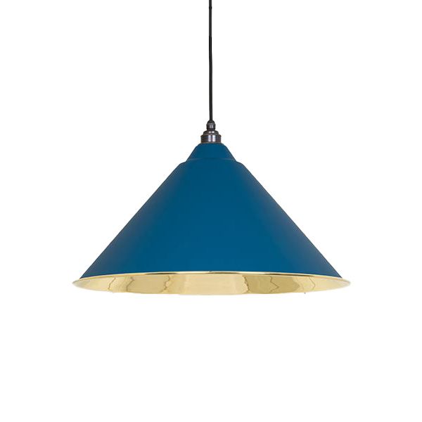 From The Anvil - Smooth Brass Hockley Pendant - Upstream