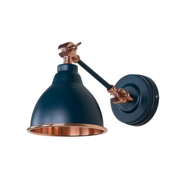 From The Anvil - Smooth Copper Brindley Wall Light - Dusk