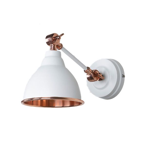 From The Anvil - Smooth Copper Brindley Wall Light - Flock