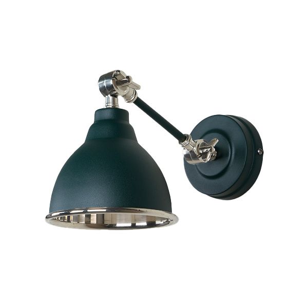 From The Anvil - Smooth Nickel Brindley Wall Light - Dingle
