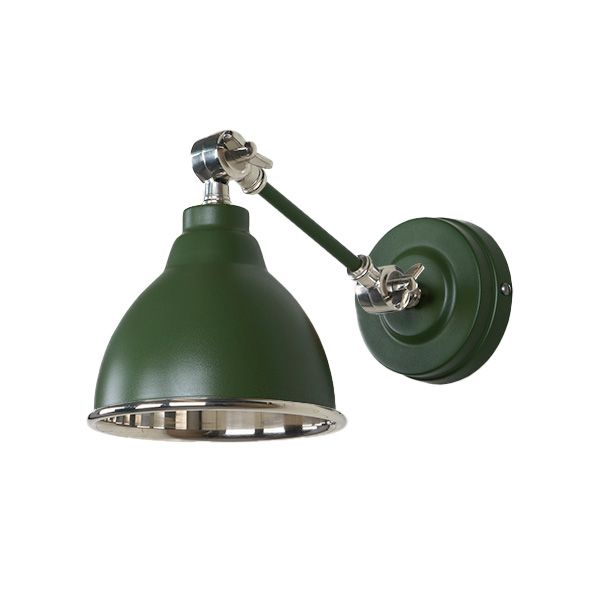 From The Anvil - Smooth Nickel Brindley Wall Light - Heath