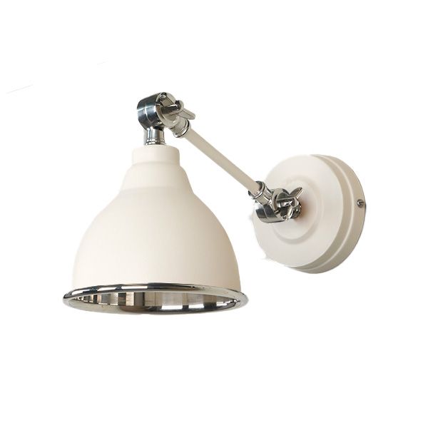 From The Anvil - Smooth Nickel Brindley Wall Light - Teasel