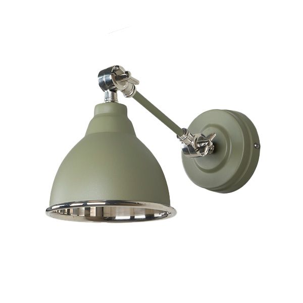 From The Anvil - Smooth Nickel Brindley Wall Light - Tump