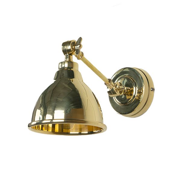 From The Anvil - Brindley Wall Light - Smooth Brass
