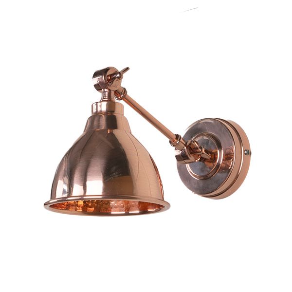 From The Anvil - Brindley Wall Light - Hammered Copper