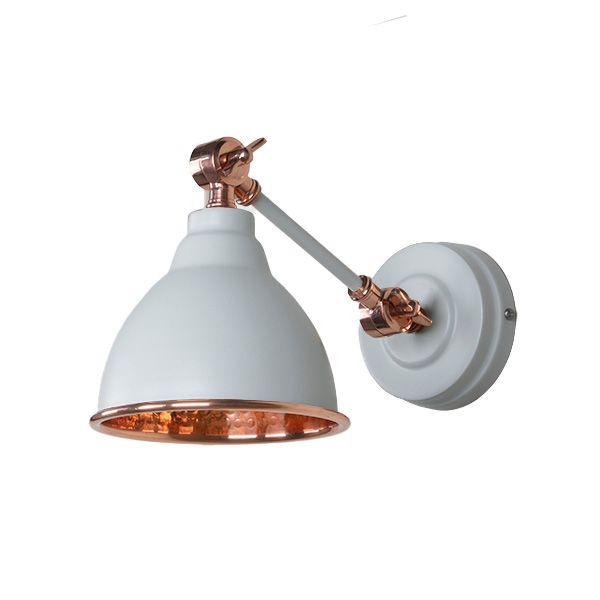 From The Anvil - Hammered Copper Brindley Wall Light - Birch